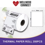 Premium 100*150mm 350PCS Waterproof AWB Thermal Label Roll Paper for Thermal Label Printer