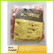 ۞ ◸ ♝ SHeavy duty pvc clamp 1/2inch orange andBlue/pipe clamp