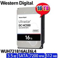 【MR3C】含稅 WD Ultrastar DC HC550 16TB WUH721816ALE6L4 硬碟