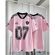 2025 NEW T-shirt "Football Ballet"【Free Custom Name & Number】jersey Coquette Ribbon Short Sleeve Mal