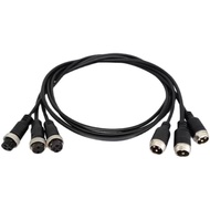 {READY STOCK} gx16 Aviation Plug Conversion Cable 3.5mmdc Satellite Eight Holes2345678Core One for T