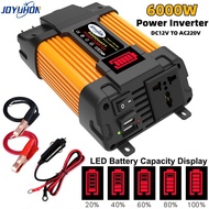 JOYUHON Car inverter converter DC12V to AC220V 6000W Dual USB Power Inverter with universal socket f