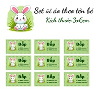 Pink Ironing T-shirt Sticker According to Baby's Name Printed on Demand Size 3x6cm, Stickers for Wat