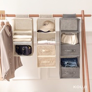 KOUJI |Wardrobe Storage Hanging Bag Clothes Wardrobe Cabinet Tidy-Up Clothes Organiser