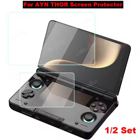 2in1 For AYN THOR Flip Dual Screen Game Console Tempered Glass Screen Protector Anti-Scratch for AYN