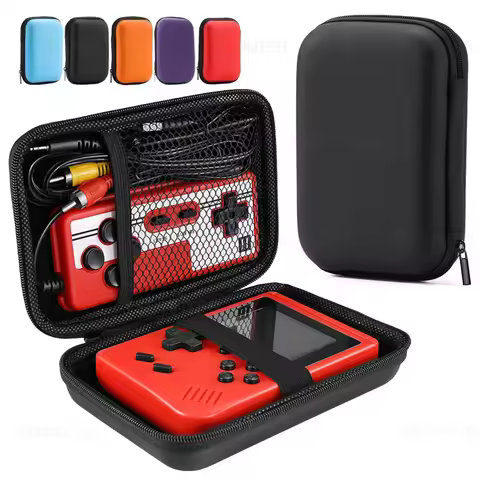 Handheld Game Console Storage Bag EVA Hard Portable Case for FC/GB300/R36S Travel Retro Mini Player 