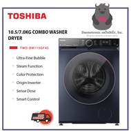 Toshiba TWD-BM115GF4S 10.5/7kg Combo Washer Dryer (4 Ticks) ✔✔✔✔