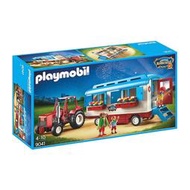 [4Fun] (郵寄免運) 全新 現貨 摩比 Playmobil 9041 馬戲團 小丑 拖拉車 與 篷車 車廂 表演