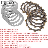Clutch Friction Disc Plates FOR Yamaha RD 250 RD 350 /A/B C/D/E/F LC/YPVS N/F/F2/R RD 400 C-F 5Y1-16