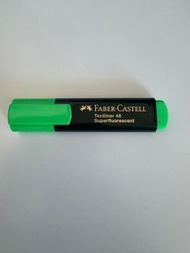 MADE IN AUSTRIA 全新 FABER-CASTELL 綠色螢光筆