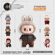 LABUBU STICKER PACK LABUBU VINYL DOLL STICKER/ LABUBU THE MONSTER TRANSPARENT/ STOCK DECAL/