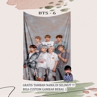 BTS character design blanket - BTS blanket - BTS - custom BTS blanket - army blanket - BTS