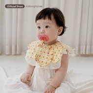 [Malang Honey] ผ้ากันเปื้อน ผ้าตาข่าย ผ้าฝ้ายแท้ 100% สไตล์เกาหลี สําหรับให้อาหารเด็กทารก