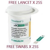 MEDISIGN STRIP 10S/25S & METER. BBRAUN OMNITEST 3 TEST STRIPS (DISCONTINUED) . PLEASE TRADE IN NOW F