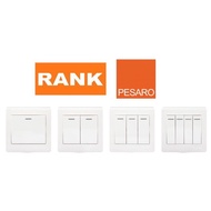 Rank Pesaro Series Switch 1 Gang / 3 Gang / 4 Gang