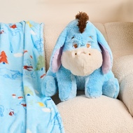 Shanghai disney Donkey Eeyore Plush Doll Blanket [303 Daigou]