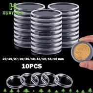 HUAYUEJI Coinning Capsules,  Plastic Acrylic Coin Capsule, Coin Collecting Box Coin  Home
