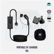 ⚡[ผ่อน 6 เดือน 0%] อุปกรณ์ชาร์จรถไฟฟ้า 2in1 Portable EV Charger 2024 [16A/32A] สายยาวพิเศษ 7M All Ev