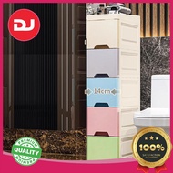 [DJ Home] 15/18/25cm Slim Moving Drawer Cabinet Household Waterproof Storage Kitchen Cabinet