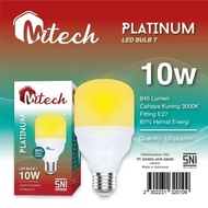 MITECH 10 WATT T BULB YELLOW LED LAMPPLATINUM