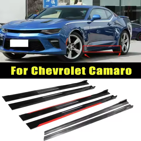 Universal 2m/2.2m Car Side Skirt Extension SplitterBumper Racing Side Wing Bumper Lip Side Spoiler F