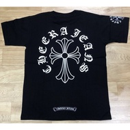 มีสินค้า ใหม่ Chrome Hearts เสื้อยืดคอตตอนใส่สบายแบบสบาย ๆ ขนาดใหญ่