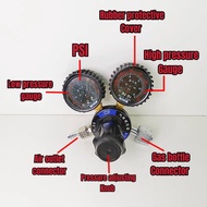 double gauge meter psi gas welding pressure reducer valve gas gauge /flowmeter gas/kepala meter gas 