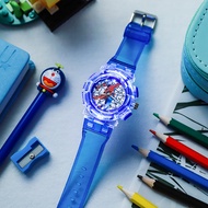 Ready Stock Spiderman watch luminous Glowing plastic cartoon watch Boy Boy Quartz watch Spot Spiderm