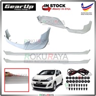 Perodua Axia G Spec 2014-2017 Bodykit Original Gear Up ABS Plastic Clips Rubber Lining FULL SET SKIR