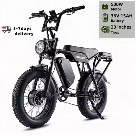 Adult Electric Bicycle, 36V 15AH Battery, 500W Motor , Top Speed 45 Km/h, Range 50 Km/100 Km, 20-inc