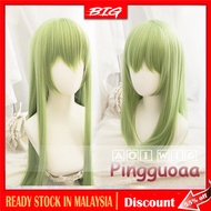 AOI FGO Fate Grand Order Enkidu Cosplay Wig 90cm Long Straight Green Wigs Scalp Hair Heat Resistant 