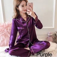 💞READY STOK MALAYSIA BAJU TIDUR UNISEX PYJAMAS KAIN SILK SATIN LINGERIE