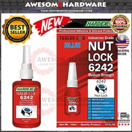 (BLUE) HARDEX 6242 NUT LOCK THREAD LOCKER MEDIUM STRENGTH