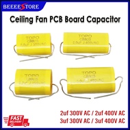 2 Pin 2.0UF 300VAC / 2.0UF 400VAC / 3.0UF 300VAC / 3.0UF 400VAC Ceiling Fan PCB Board Capacitor