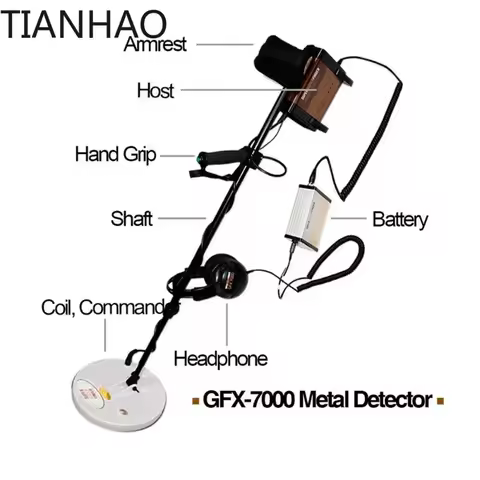 GFX7000 Gold Detector Treasure Finder Gold Silver Copper Mining Hunter Detector GFX-7000 Long Range