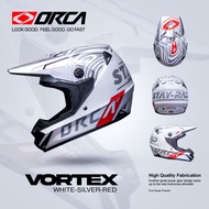 Ksr ONEONENINE - ORCA VORTEX WHITE SILVER RED GLOSSY HELMET | Ksr ONEONENINE