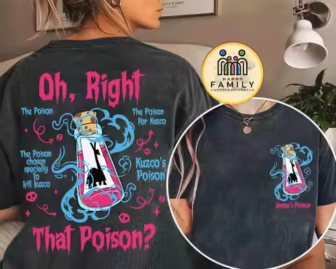 Personalized Kuzco's Poison Yzma'S Extract Of Llama Shirts, Disney Villains Emperor's New Groove Tee