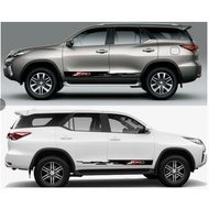 Toyota Fortuner Body Decals / Fortuner Body Accessories / Machine Cut Sticker