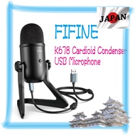 45【🔴JAPAN】Fifine K678 Cardioid Condenser USB Microphone all-in-one Mute Button Mic Gain Knob For Voice Overs Recording 【Direct from JAPAN 】