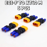 No Wire Connector Plug Adapter for RC FPV Vehicle Lipo Battery ESC - Easy Connection EC3 EC5 to XT60