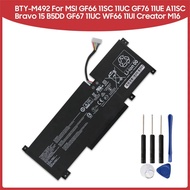 4700mAh New Battery BTY-M492 For MSI GF66 11SC 11UC GF76 11UE A11SC Bravo 15 GL66 12Ux Series Sword 
