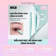 BQI Professional Lower Eyelash Tweezers - Horizontal Head, Helps Eyelash Extensions Easily