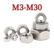 [DTY-GY] Hex Nut 201 Stainless Steel Hexagon Nut M3-M30
