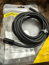 ESSAGER USB-C 充電線 100W 快速充電  Type C  to Type C  (2M)