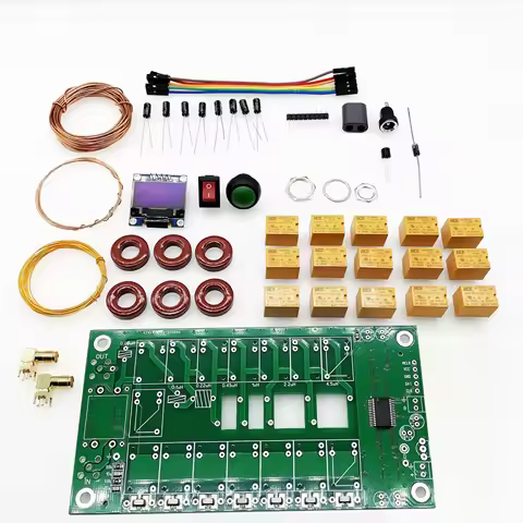 ATU-100 ATU100 1.8-50MHz DIY Kits Automatic Antenna Tuner by N7DDC 7x7 Firmware Programmed / SMT/ Ch