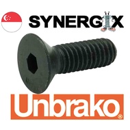 Synergix UNBRAKO 12.9 High Strength Socket Flat Screw (M3-M5)