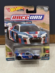 Xe mô hình đồ chơi bánh cao su Hotwheels 1:64 PREMIUM - RACE DAY - Audi R8 LMS