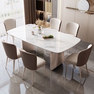 Meja Makan Marble Meja Makan 4/6 Kerusi  dining table and chair combination of modern  餐桌