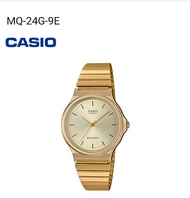 นาฬิกาCasio  รุ่น MQ-24G-9E นาฬิกาผู้หญิง สีทอง (ส่งฟรี)
