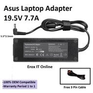 Replacement AC Adapter Asus G74SX-A1 G73JQ G73JH-X5 G73JH-X3 G73JH-X2 G73JH-TZ224V | Asus 19.5V 7.7A